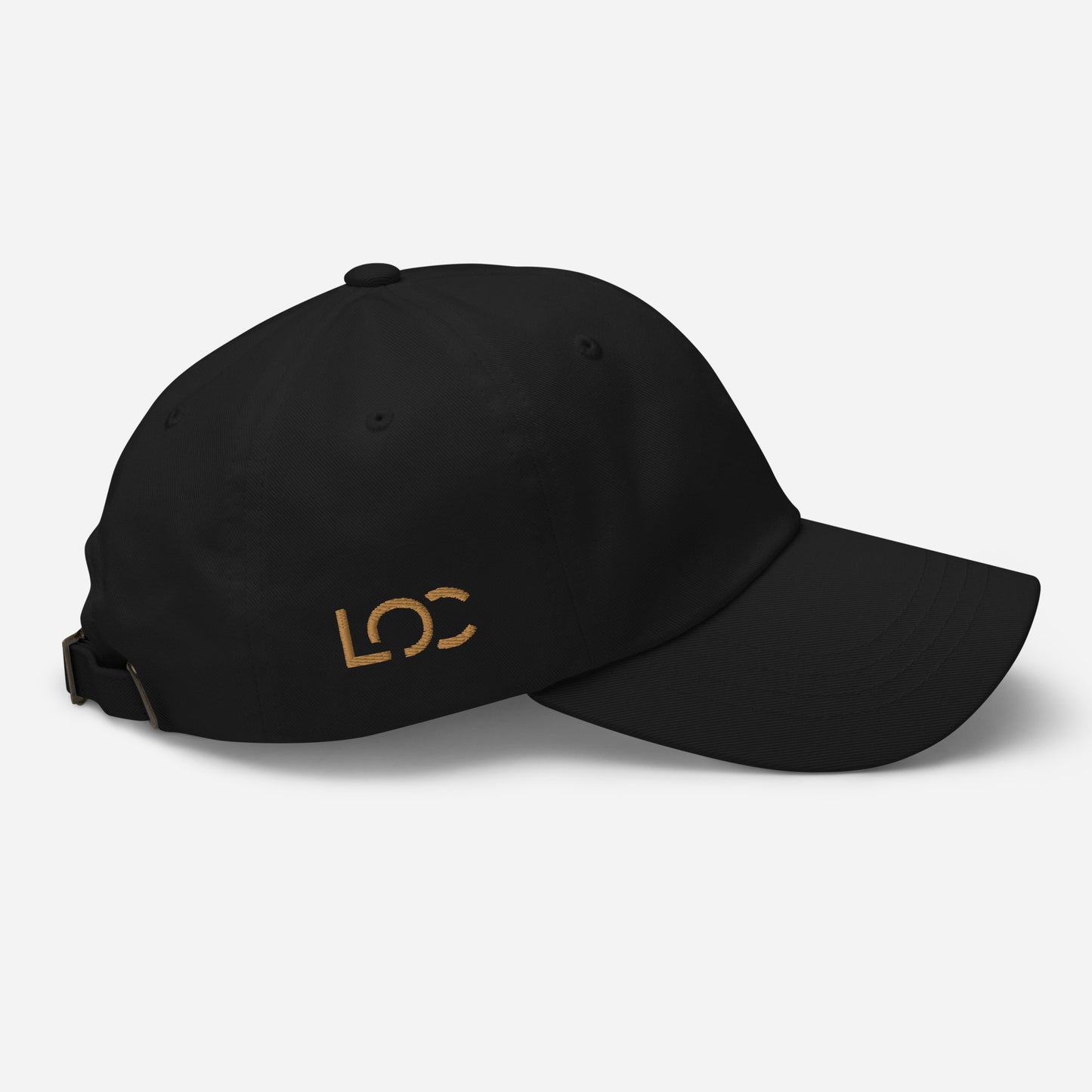 LOC Adjustable Dad Hat w/ Gold Embroidered Logo