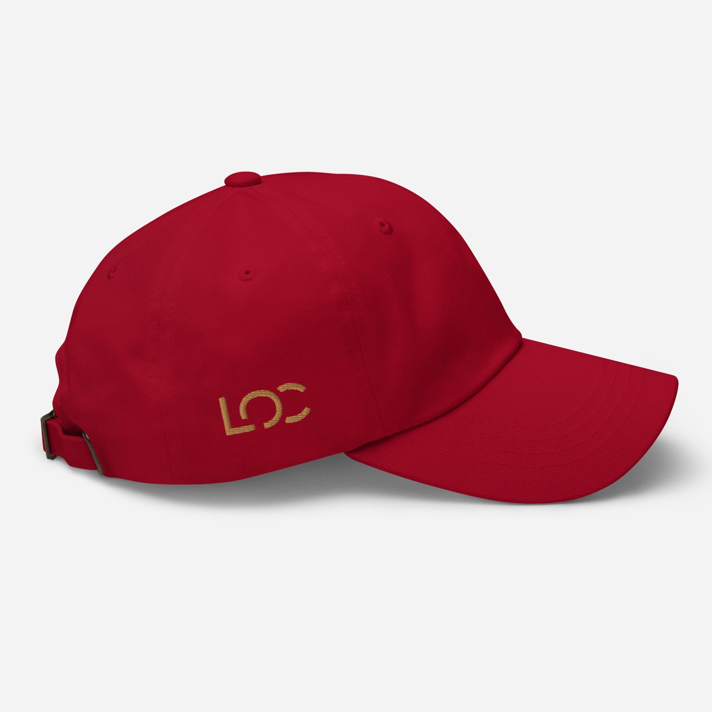 LOC Adjustable Dad Hat w/ Gold Embroidered Logo
