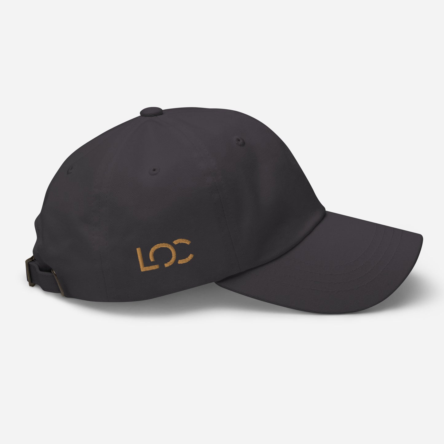 LOC Adjustable Dad Hat w/ Gold Embroidered Logo