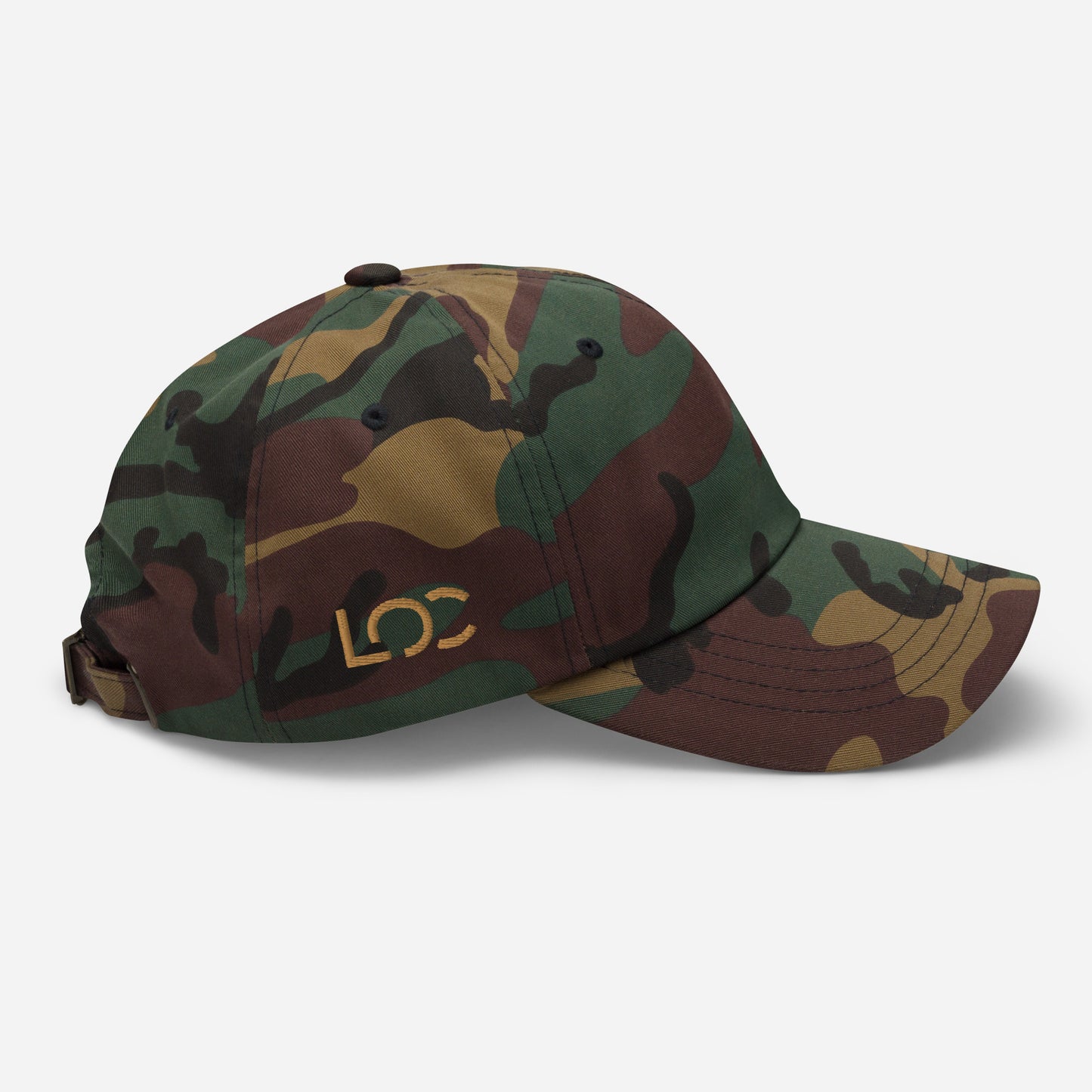 LOC Adjustable Dad Hat w/ Gold Embroidered Logo