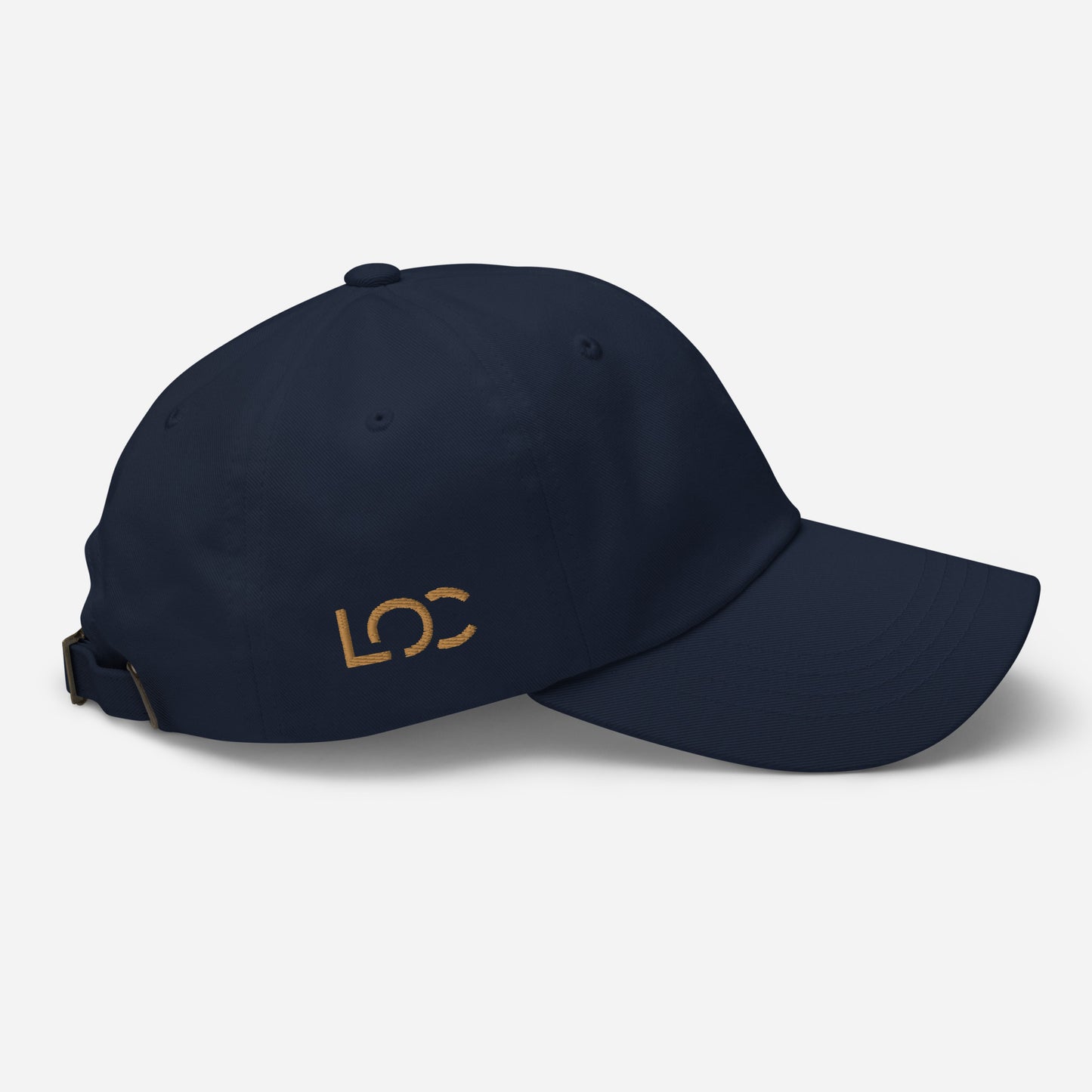 LOC Adjustable Dad Hat w/ Gold Embroidered Logo
