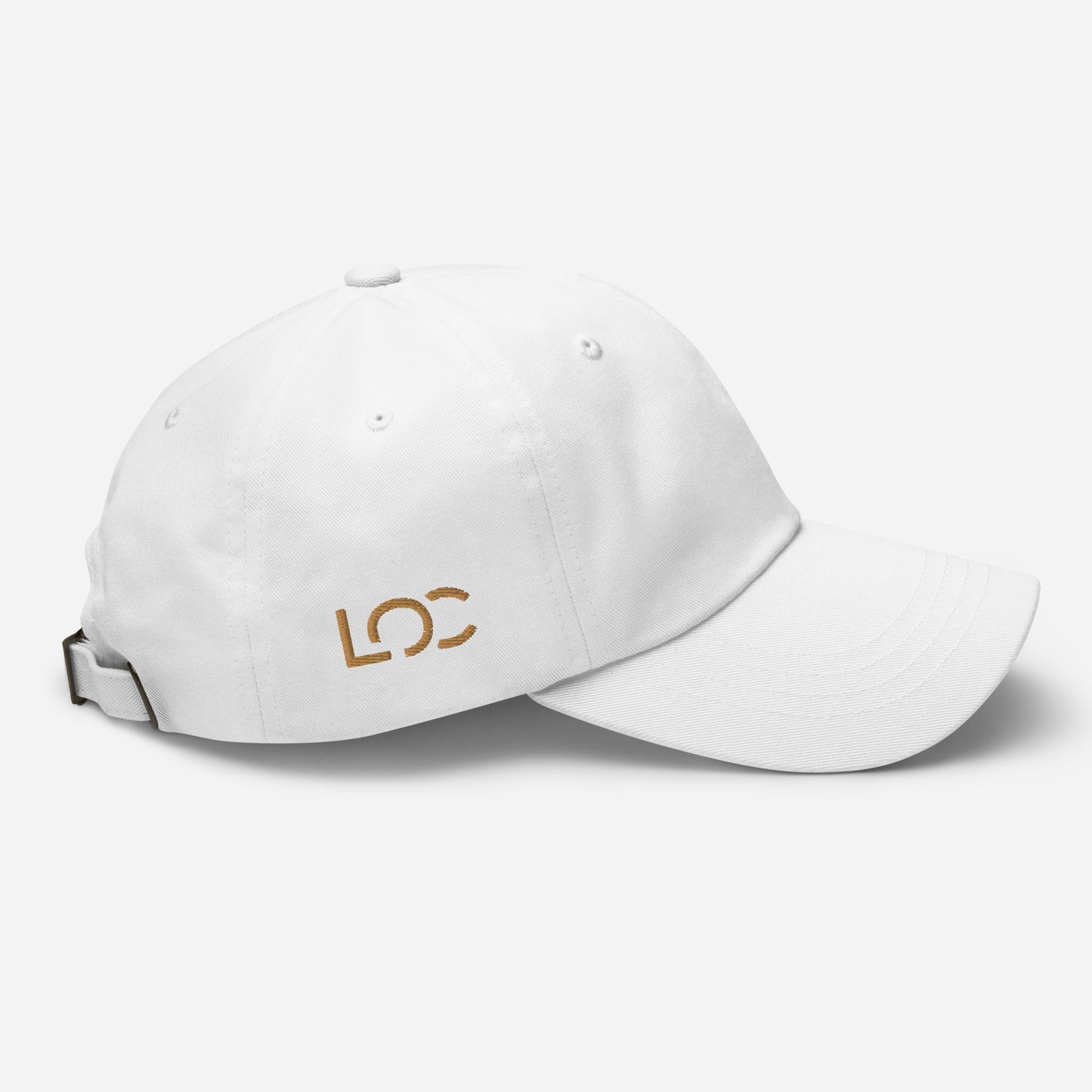 LOC Adjustable Dad Hat w/ Gold Embroidered Logo