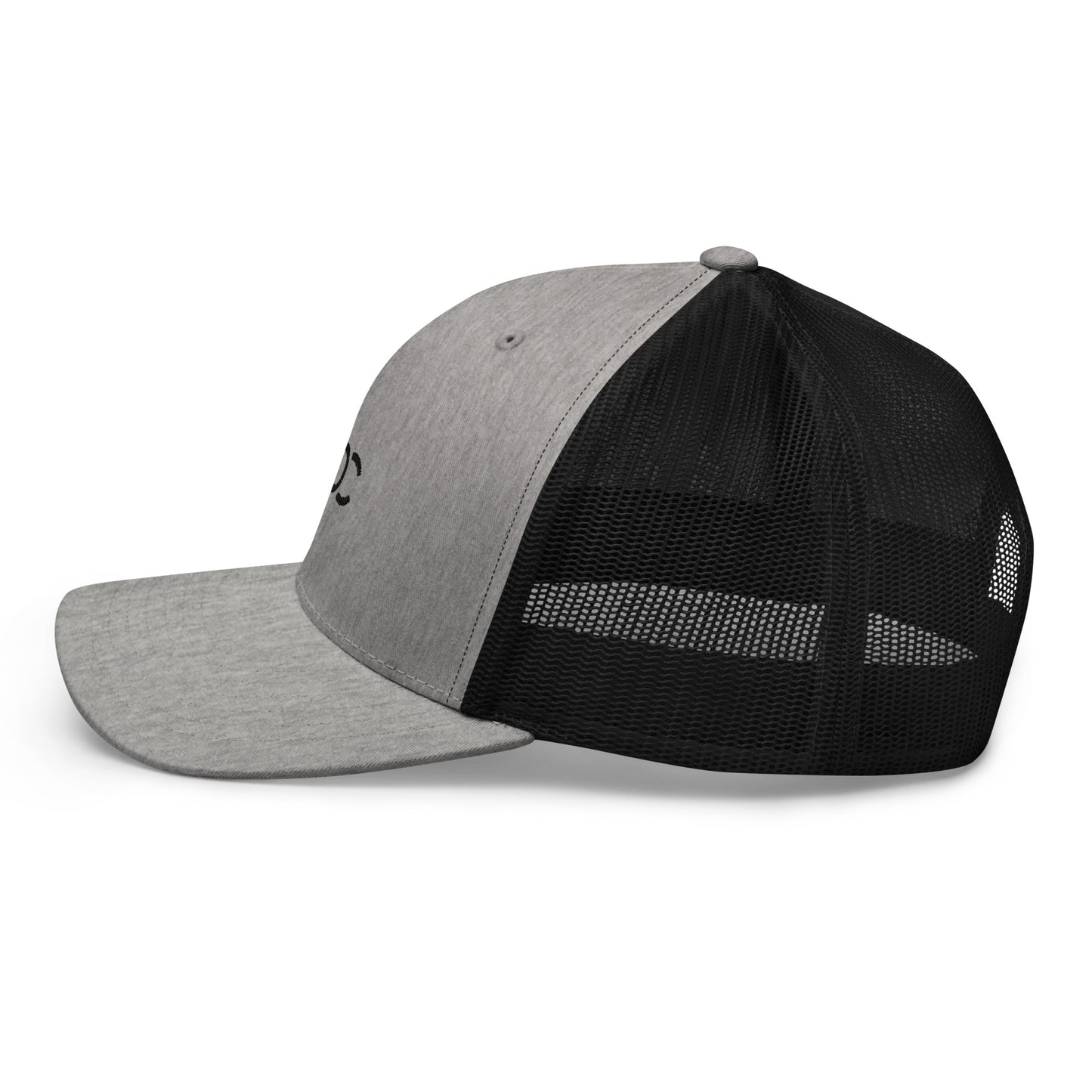 LOC Adjustable Trucker Cap w/ Black Embroidered Logo