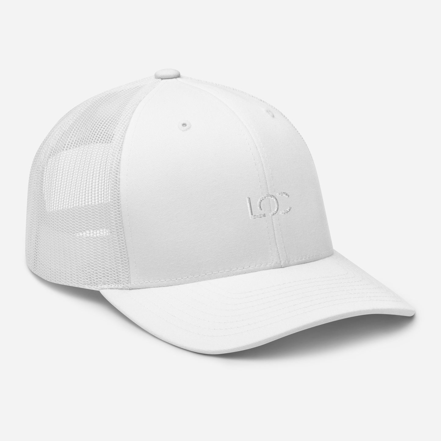 LOC Adjustable Trucker Cap w/ White Embroidered Logo