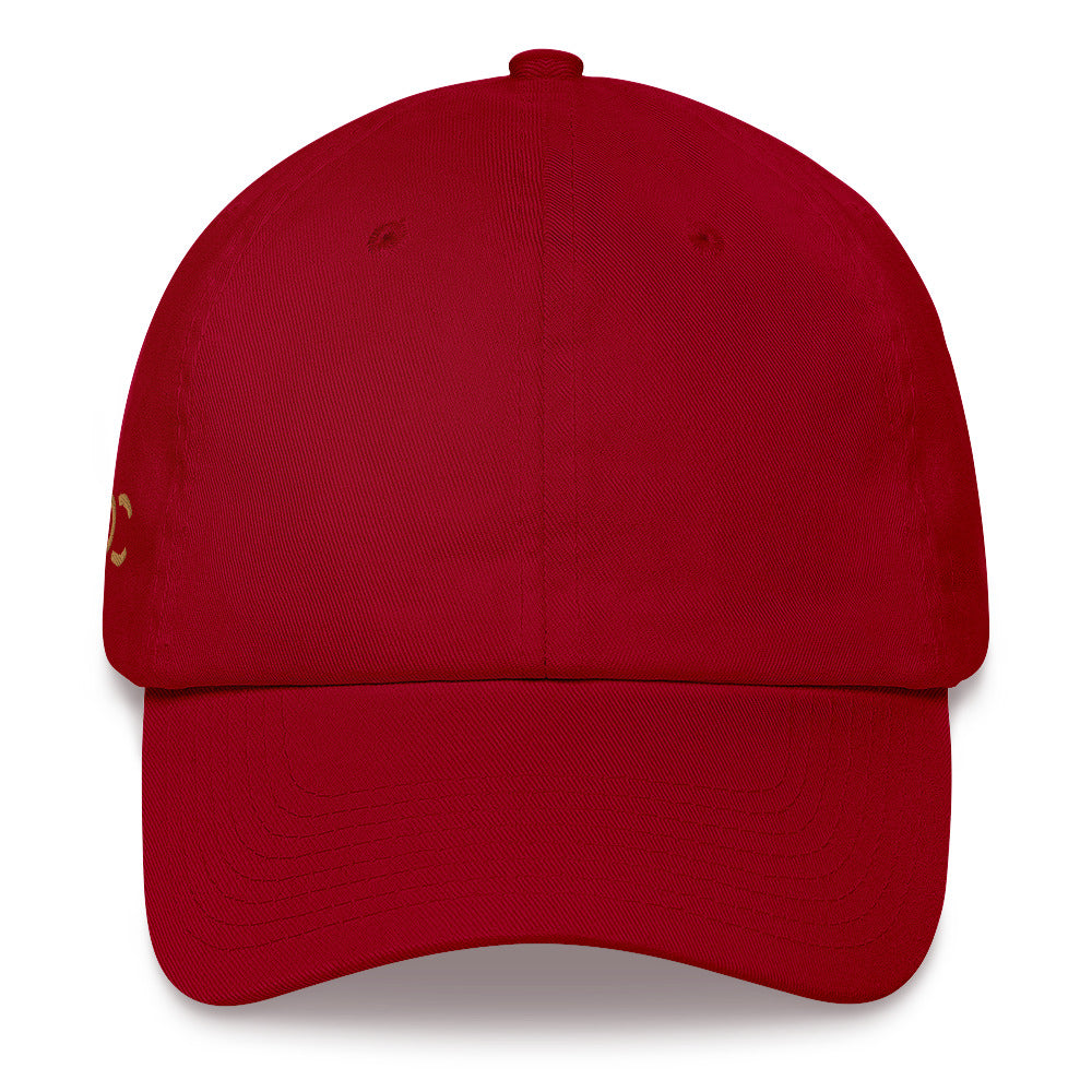 LOC Adjustable Dad Hat w/ Gold Embroidered Logo
