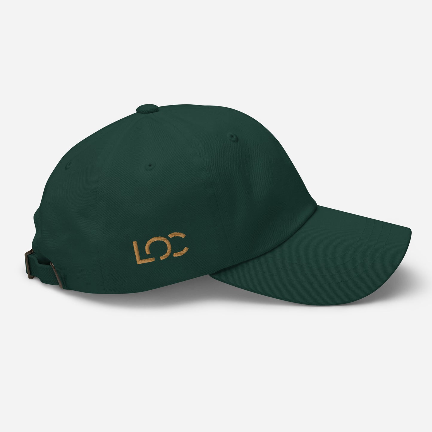 LOC Adjustable Dad Hat w/ Gold Embroidered Logo