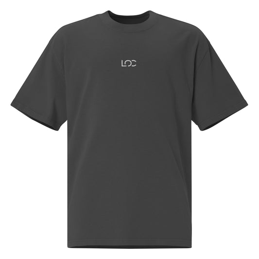 LOC Oversized Faded Tee w/ White Embroidered Logo