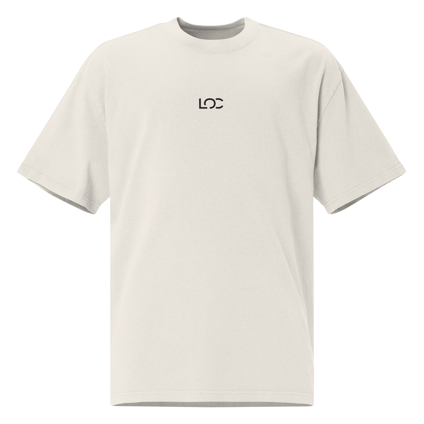 LOC Oversized Faded Tee w/ Black Embroidered Logo