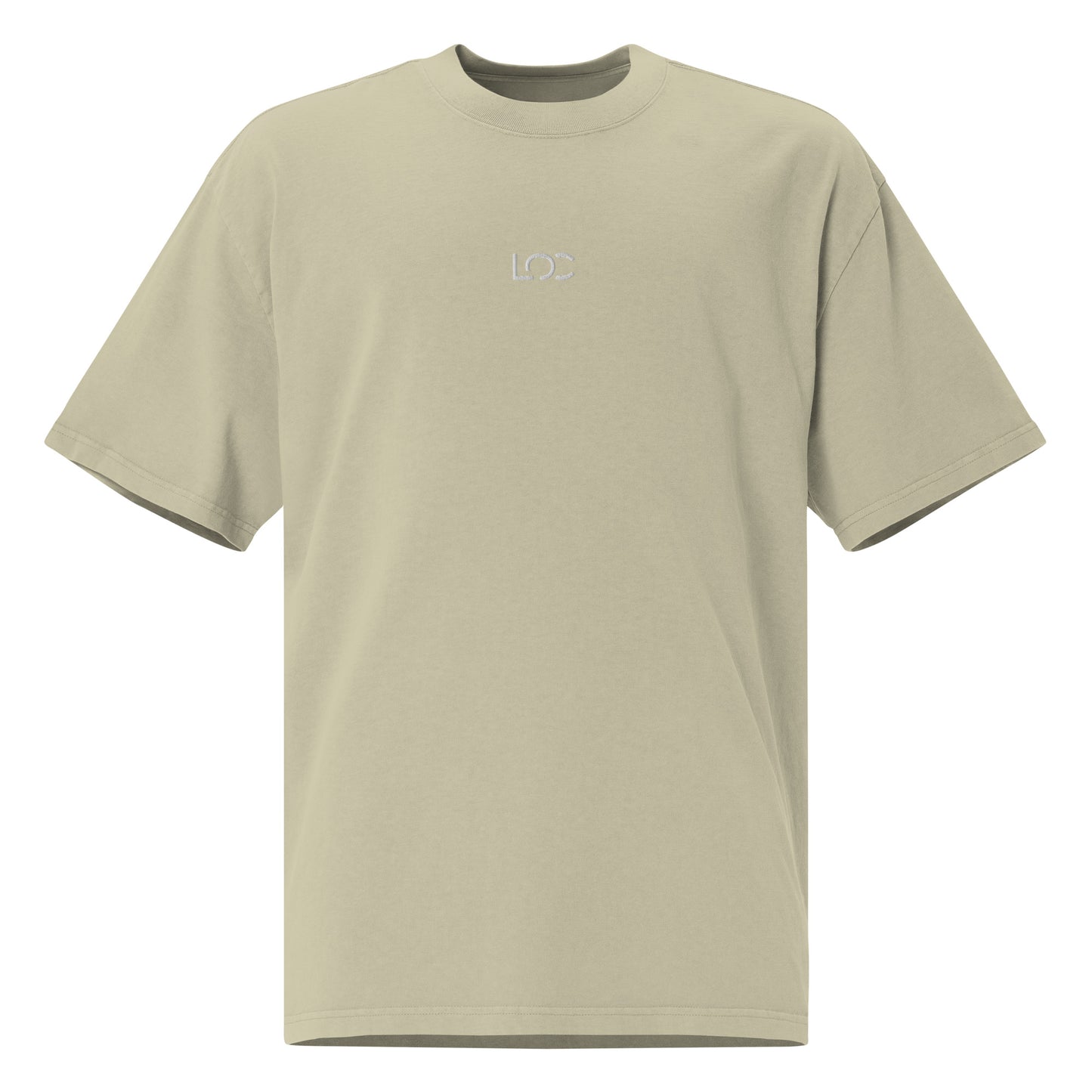 LOC Oversized Faded Tee w/ White Embroidered Logo
