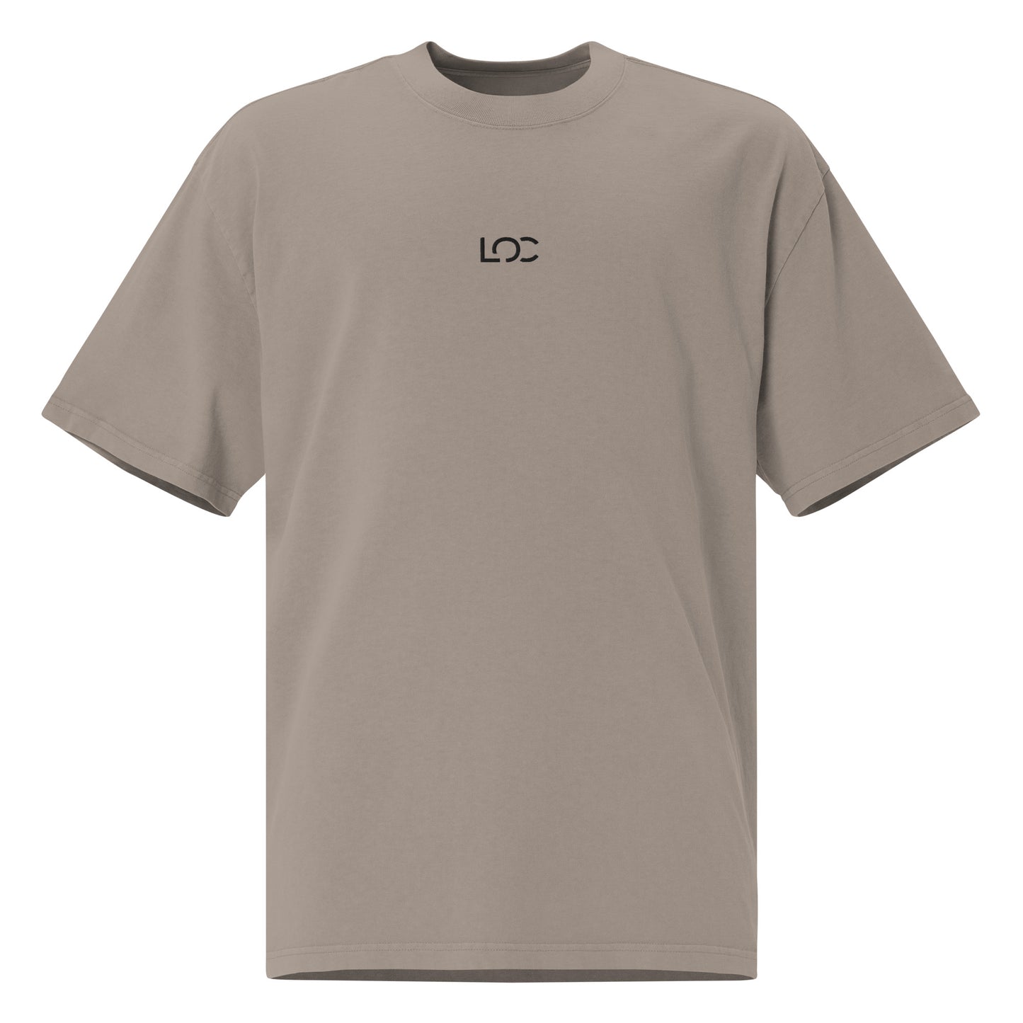 LOC Oversized Faded Tee w/ Black Embroidered Logo