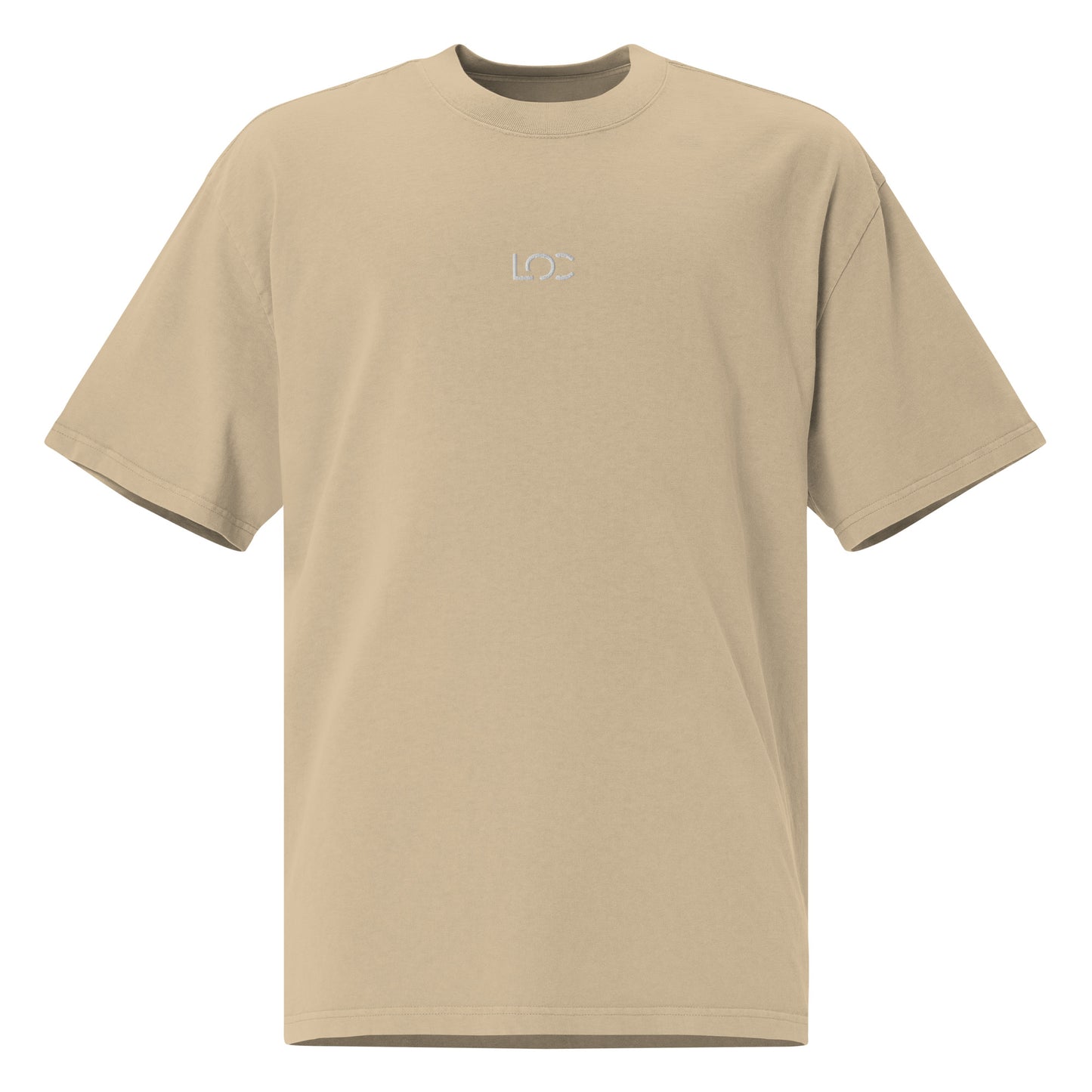 LOC Oversized Faded Tee w/ White Embroidered Logo