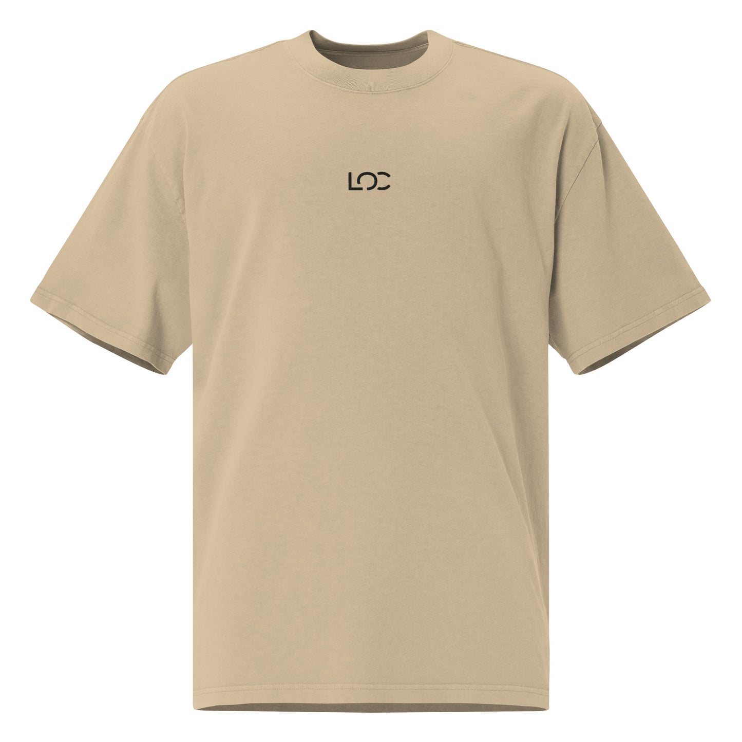 LOC Oversized Faded Tee w/ Black Embroidered Logo