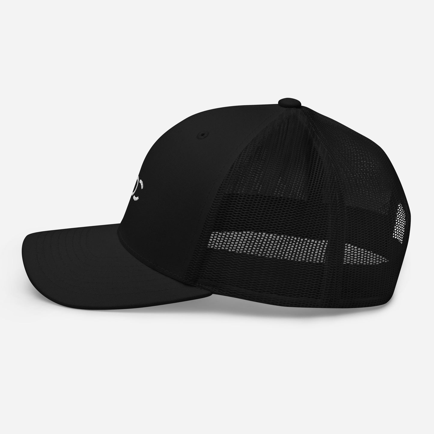 LOC Adjustable Trucker Cap w/ White Embroidered Logo