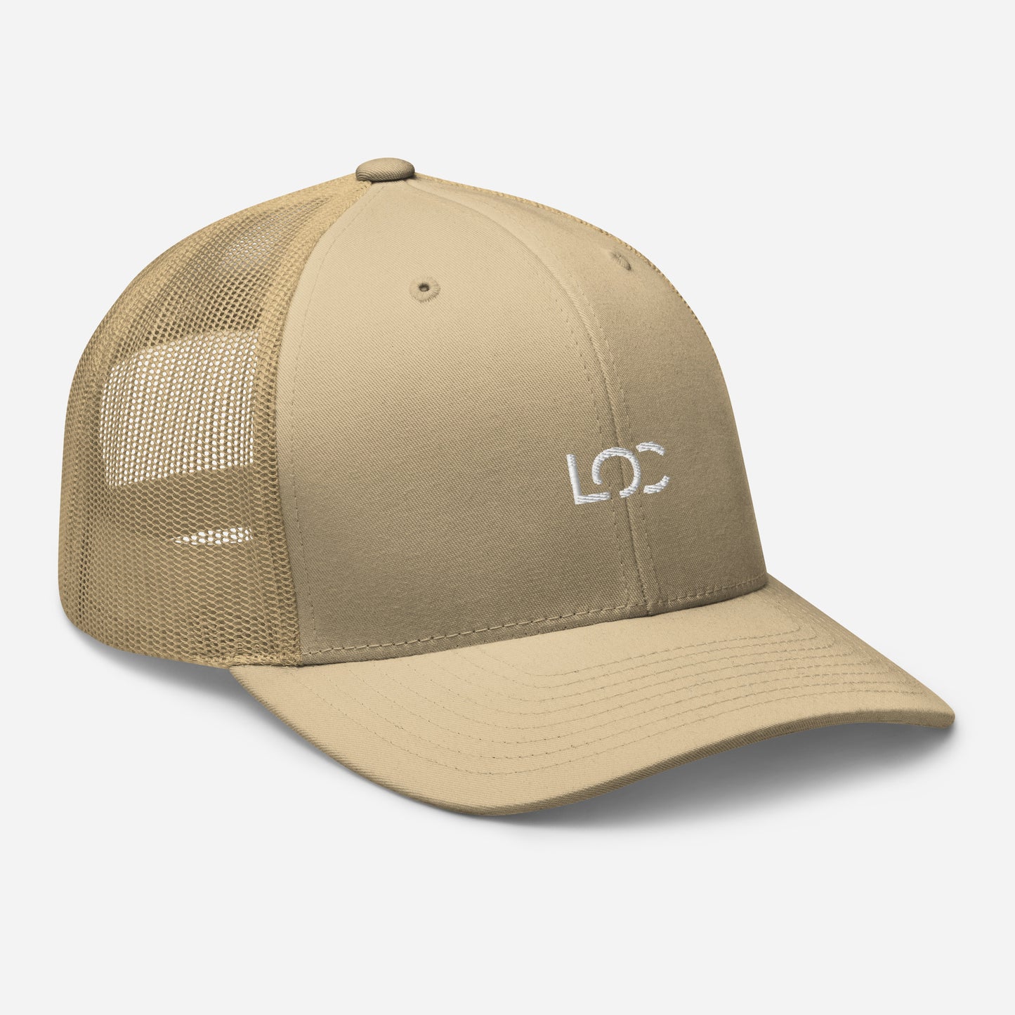 LOC Adjustable Trucker Cap w/ White Embroidered Logo