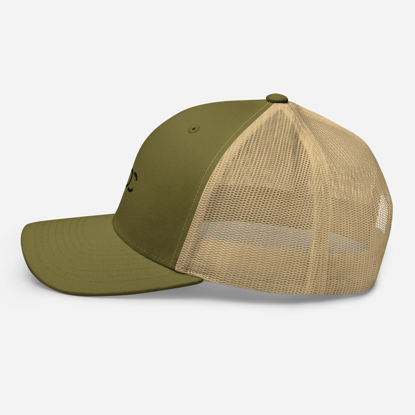 LOC Adjustable Trucker Cap w/ Black Embroidered Logo