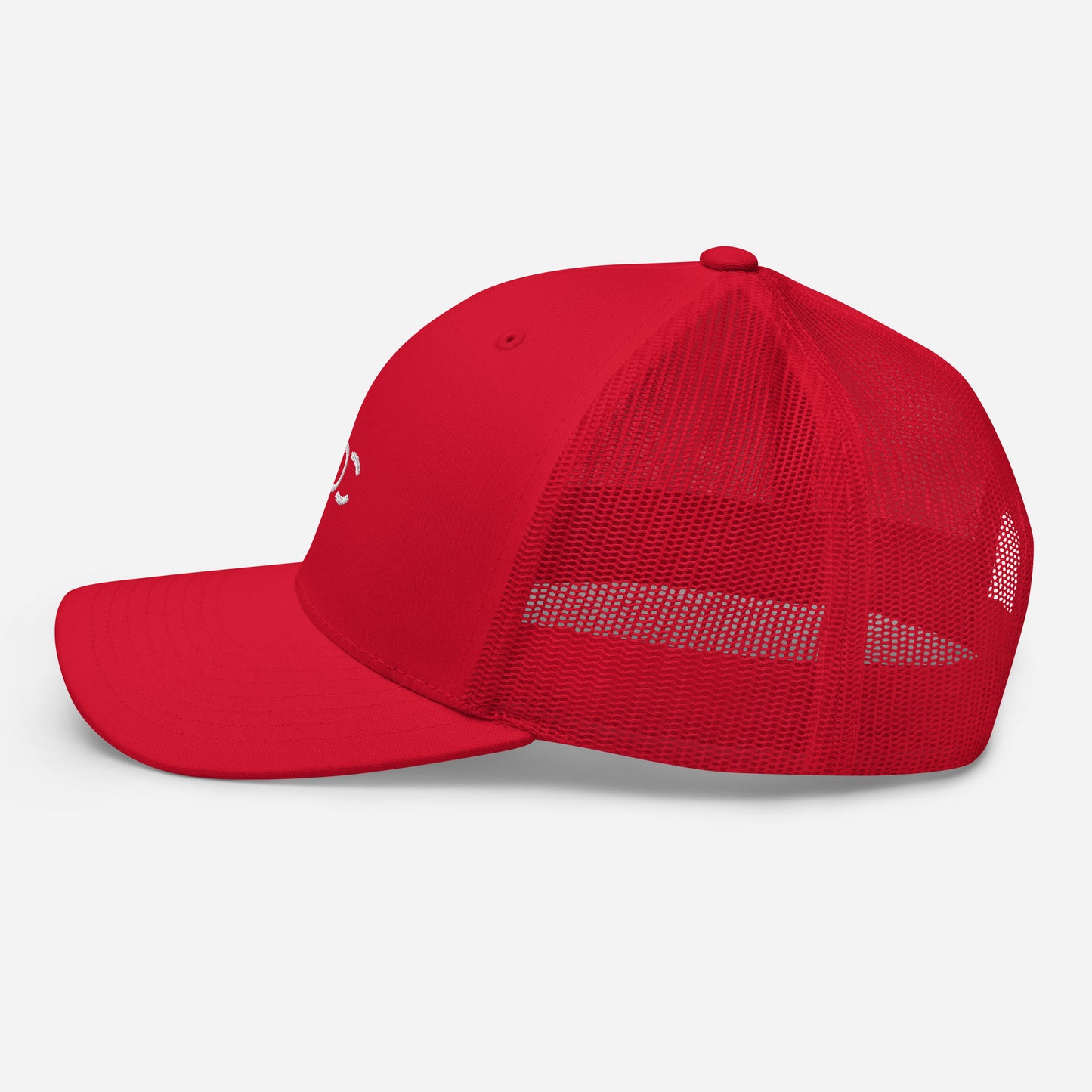 LOC Adjustable Trucker Cap w/ White Embroidered Logo